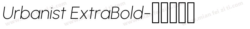 Urbanist ExtraBold字体转换